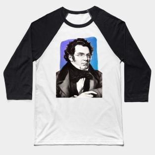 Austrian Composer Franz Schubert illustration Baseball T-Shirt